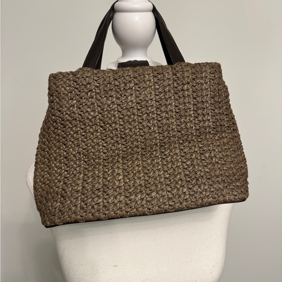 Nine West Brown Woven Handbag - Picture 2 of 4